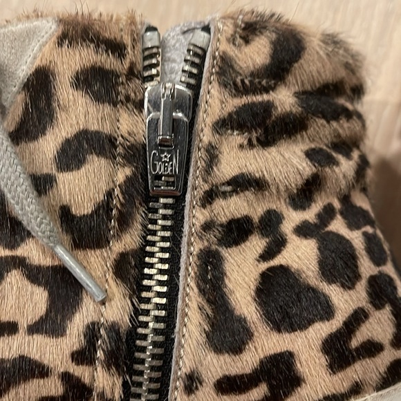 Women's Slide Leopard Print Calf Hair High Top Sneakers size 39 - Picture 7 of 16